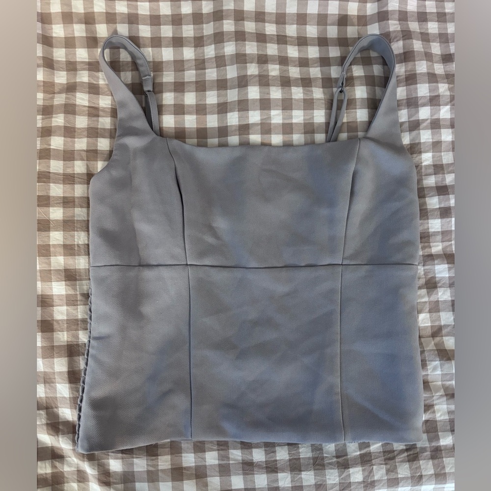 Abercrombie & Fitch Light Gray Square Neck Camisole